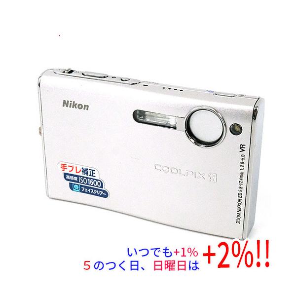 【いつでも+1％！5のつく日と日曜日は+2%！】【爆買】【中古】Nikon デジタルカメラ COOLPIX S8 シルバー 710万画素