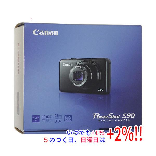 【いつでも+1％！5のつく日と日曜日は+2%！】【爆買】【中古】Canon製 PowerShot S90 1000万画素 元箱あり