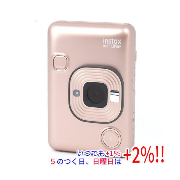【商品名：】FUJIFILM ハイブリッドインスタントカメラ instax mini LiPlay チェキ ブラッシュゴールド 本体のみ　／　【商品状態：】動作確認済の中古品です。／／※中古品ですので、傷、汚れ等ある場合がございます。／ご理...