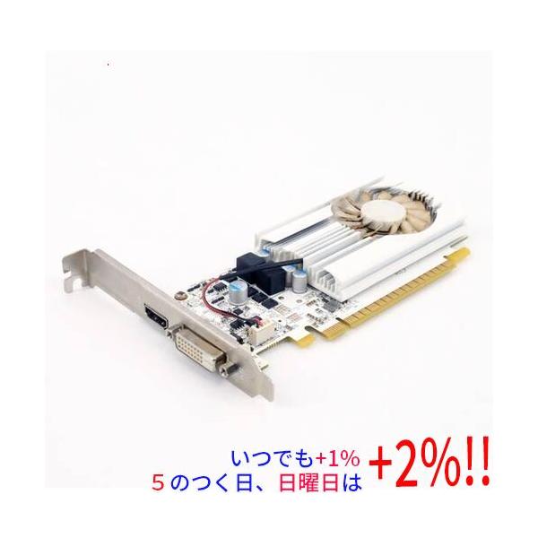 【商品名：】玄人志向グラボ GF-GT1030-E2GB/LP/D5 PCIExp 2GB　／　【商品状態：】動作確認済みの中古品です。／ ／ ※ファンに汚れがある商品となります。／ ※ファンにロゴシールがない商品となります。 ／ ※中古品...