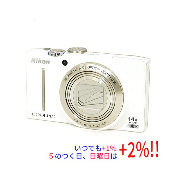 中古】Nikon製 デジカメ COOLPIX S8200 ホワイト/1610万画素 訳あり 元