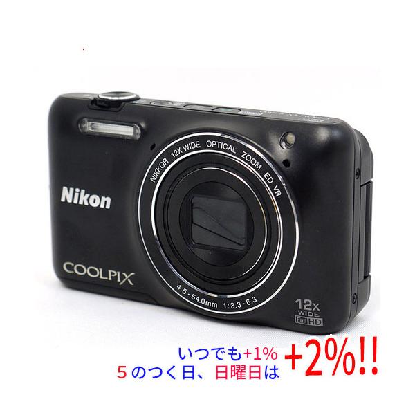 [完動品]Nikon COOLPIX s6600 COOLPIX S 【中古】Nikon製 デジカメ S6600 ブラック/1602万画素