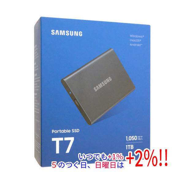 SAMSUNG（サムスン） 【中古】SAMSUNG ポータブルSSD T7 MU-PC1T0T-IT