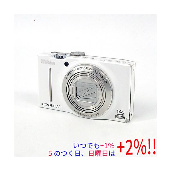 【美品】安値 デジタルカメラ　Nikon COOLPIX S8200ホワイト COOLPIX S 【中古】Nikon デジカメ S8200 ホワイト/1610万画素 本体