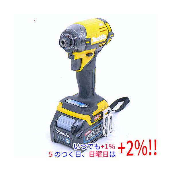 【未使用】マキタ Makita TD002GDXFY 充電式インパクトドライバ フレッシュイエロー 40Vmax バッテリ×2・充電器付き Amazon | マキタ(Makita) 充電式インパクトドライバ(イエロー)40Vmax2
