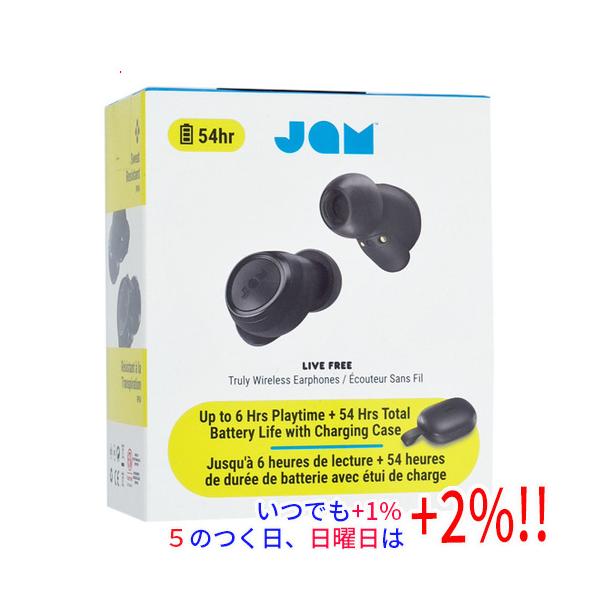 JAM Audio 完全ワイヤレスイヤホン LIVE FREE BK ブラック 未使用【いつでも+1％！5のつく日と日曜日は+2%！】　爆買