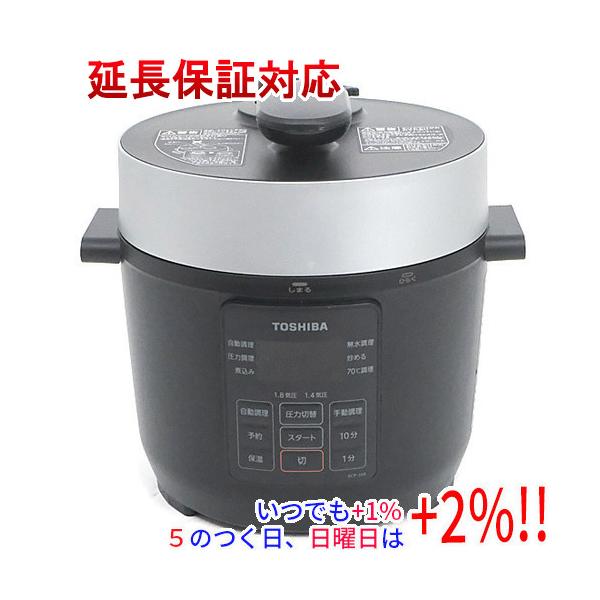 【新品(開封のみ・箱きず・やぶれ)】 TOSHIBA 電気圧力鍋 3.0L RCP-30R-K ブラック【いつでも+1％！5のつく日と日曜日は+2%！】 爆買