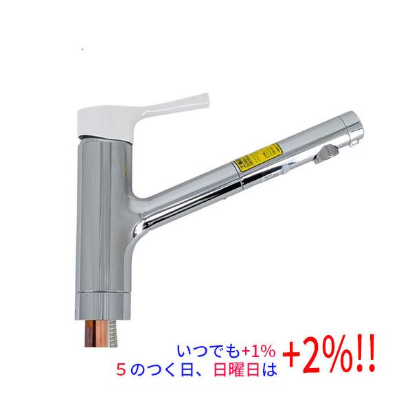 【新品訳あり(箱きず・やぶれ)】 TOTO キッチン用 台付シングル混合水栓 TKS05306JA爆買