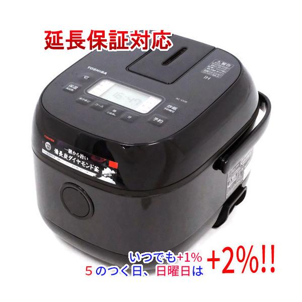 TOSHIBA IH炊飯器 3合炊き RC-5XW(K) ブラック【いつでも+1％！5のつく日と日曜日は+2%！】　爆買