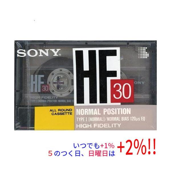 【商品名：】SONY カセットテープ ノーマルポジション HF30B 30分　／　【商品状態：】新品です。　／　【検索用キーワード：】≪SONY≫ HF30B　／　【型番：】HF30B　／　