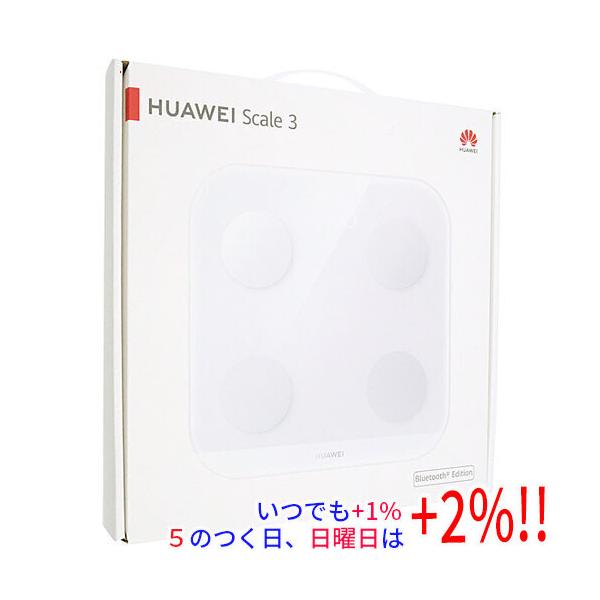 【商品名：】HUAWEI スマート体重計 HUAWEI Scale 3 Bluetooth Edition DBY-B19 フロスティホワイト　／　【商品状態：】新品　／　【検索用キーワード：】 HUAWEI Scale 3 Bluetoo...
