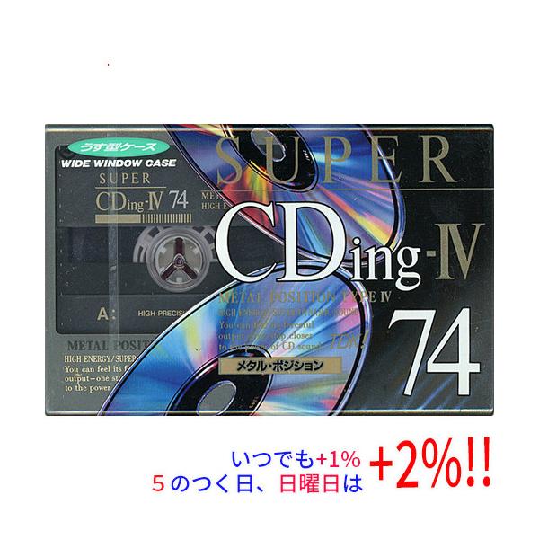 TDK カセットテープ メタルポジション SUPER CDing-IV SCD4-74 74分【いつでも+1％！5のつく日と日曜日は+2%！】　爆買