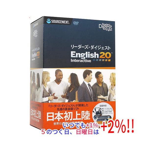 【商品名：】SOURCENEXT リーダーズ・ダイジェスト English20　／　【商品状態：】新品です。　／　【検索用キーワード：】≪英語 英会話ソースネクスト 学習 教養ソフト≫ リーダーズ・ダイジェスト English20　／　【商...