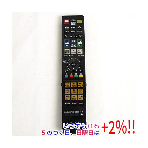 シャープ BDリモコン GA908PA(中古品) SHARP（シャープ） 【中古】SHARP ブルーレイディスクレコーダー用純正