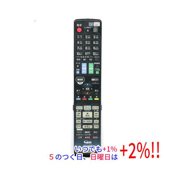 SHARP（シャープ） 【中古】SHARP製 ブルーレイディスクレコーダー用