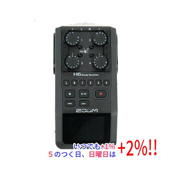 【商品名：】ZOOM製 ハンディレコーダー H6　／　【商品状態：】動作確認済の中古品です。／ ／ ※中古品ですので、傷、汚れ等ある場合がございます。／ご理解の上、ご検討お願いします。　／　【検索用キーワード：】≪ICレコーダー Handy...