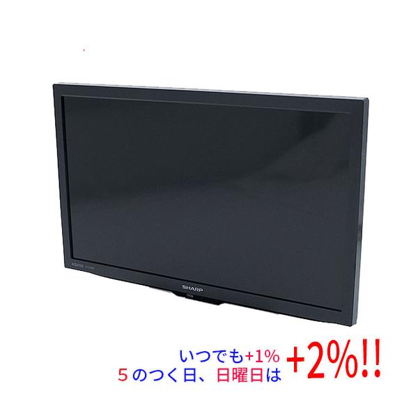 AQUOS 【中古】SHARP 19V型 液晶テレビ 2T-C19DE-B ブラック リモコン