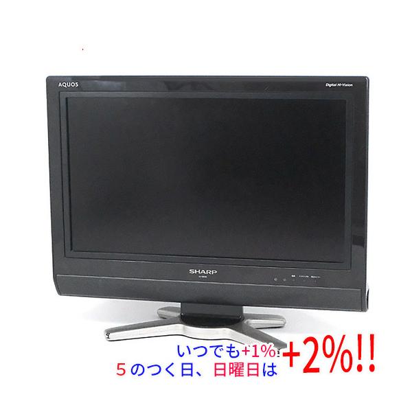 AQUOS 【中古】SHARP 20V型 液晶テレビ LC-20D30-B ブラック リモコン