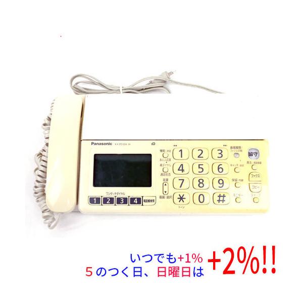 【商品名：】Panasonic 普通紙ファクス KX-PD304-W 本体のみ 本体いたみ　／　【商品状態：】動作確認済みの中古品です。／ ／※本体が日焼けしています。／／※中古品ですので、傷、汚れ等がございます。／ご理解の上、ご検討お願い...