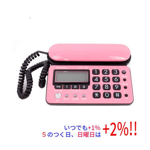 【商品名：】Pioneer コードレス留守電 TF-SD10S-PK 親機のみ　／　【商品状態：】動作確認済の中古品です。／ ／※中古品ですので、傷、汚れ等がございます。／ ご理解の上、ご検討お願いします。　／　【検索用キーワード：】≪パイ...