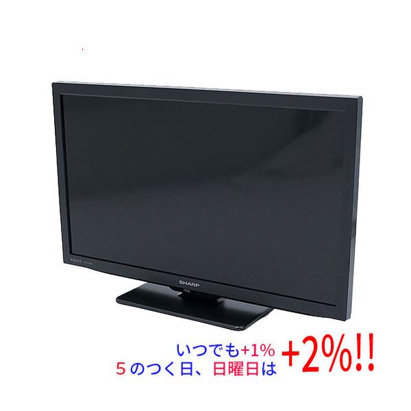中古】SHARP 19V型 液晶テレビ AQUOS 2T-C19DE-B ブラック 元箱あり
