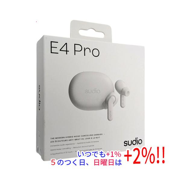 Sudio ワイヤレスイヤホン E4 Pro SD-4002 クラウディホワイト 未使用