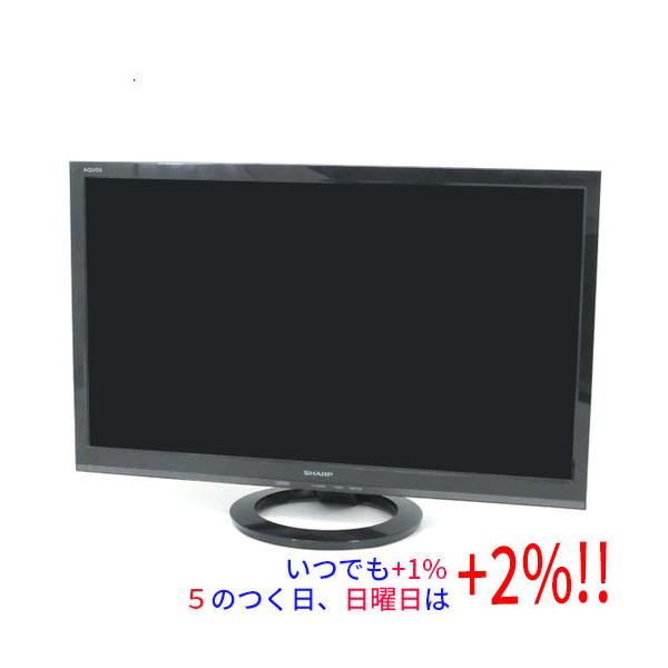 【中古】SHARP 24V型 液晶テレビ AQUOS LC-24K40-B ブラック 2016年製 リモコンなし【いつでも+1％！5のつく日と日曜日は+2%！】　爆買