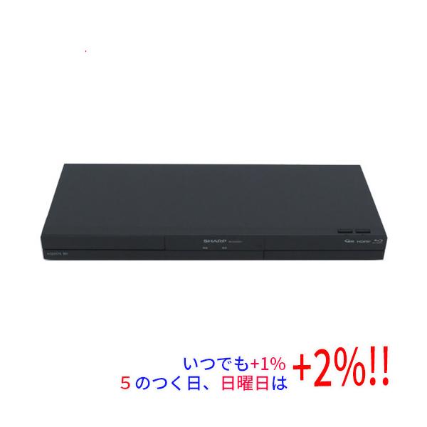 【中古】SHARP AQUOS ブルーレイディスクレコーダー 2TB 2B-C20GW1 リモコンなし【いつでも+1％！5のつく日と日曜日は+2%！】　爆買