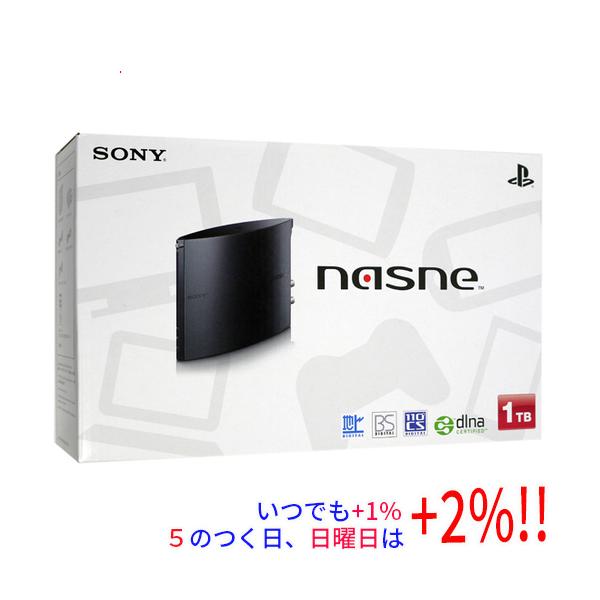 他サイト： 【新品訳あり(箱きず・やぶれ)】 SONY nasne(ナスネ) CUHJ-15004 1TB【いつでも+1％！5のつく日と日曜日は+2%！】　爆買の商品画像