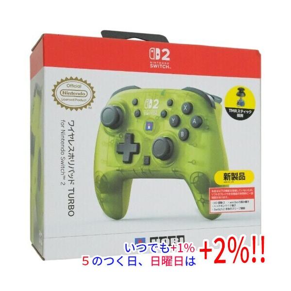 【中古】Nintendo Switch本体＋新品ホリパッド付 新品訳あり(箱きず・やぶれ)】 HORI ワイヤレスホリパッド TURBO for