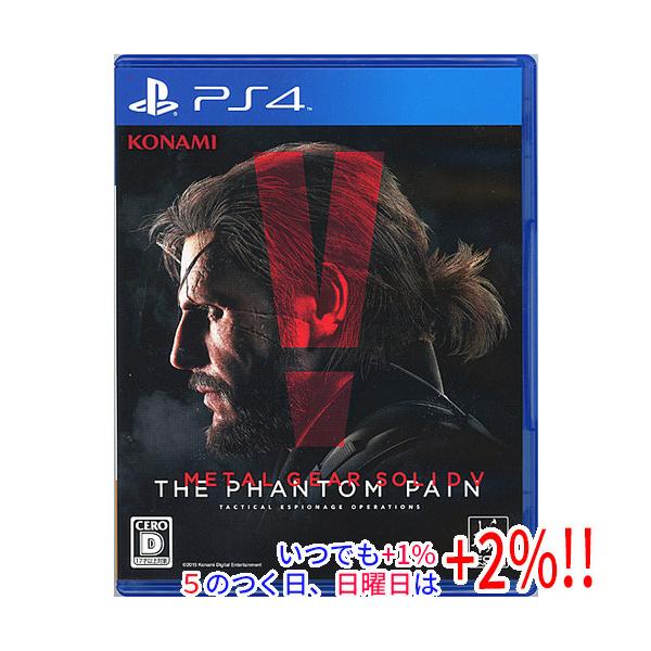 【商品名：】METAL GEAR SOLID V： THE PHANTOM PAIN PS4　／　【商品状態：】開封済みの中古品です。☆ケース・説明書付き！／ ／ ※本商品は、製品の性質上、返品はお受けできませんのでご了承ください。　／　【...