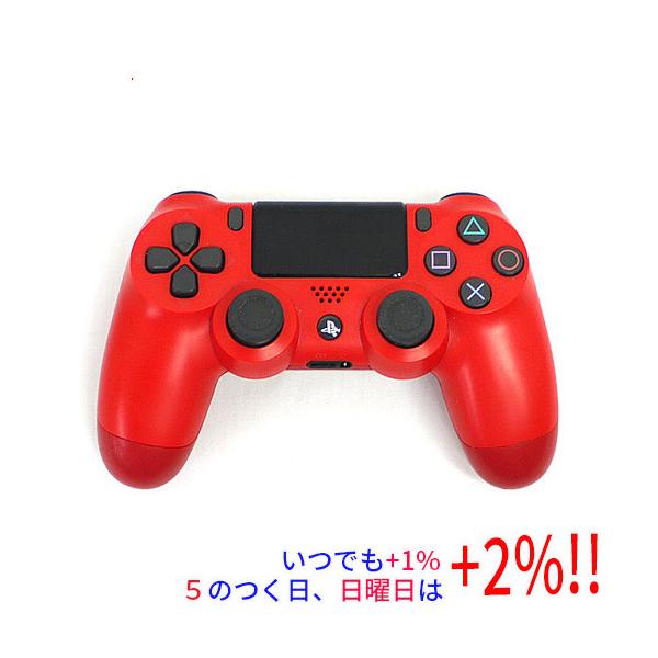 【中古】SONY ワイヤレスコントローラー DUALSHOCK4 マグマ・レッド CUH-ZCT2J11 本体のみ【いつでも+1％！5のつく日と日曜日は+2%！】　爆買