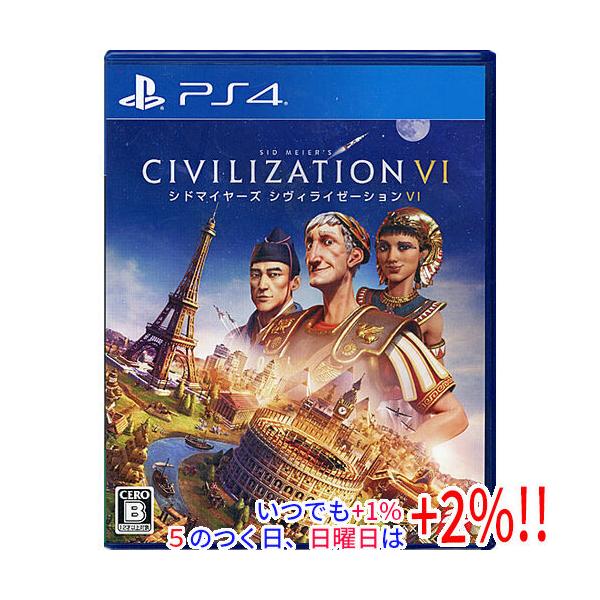 【中古】シドマイヤーズ シヴィライゼーション VI PS4【いつでも+1％！5のつく日と日曜日は+2%！】 爆買