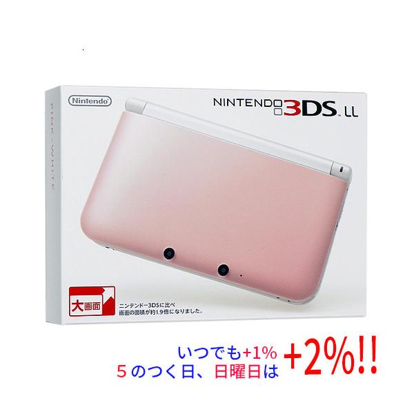 ニンテンドー3DS 【中古】ニンテンドー3DS LL ピンクXホワイト SPR-S
