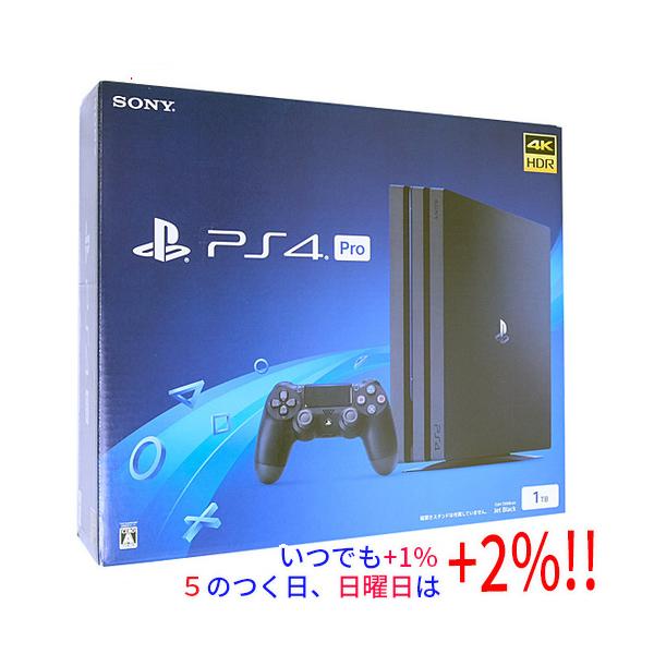 中古】SONY プレイステーション4 Pro 1TB ジェット・ブラック CUH