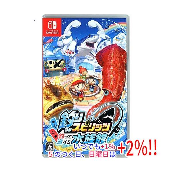 【中古】釣りスピリッツ 釣って遊べる水族館 Nintendo Switch カバーいたみ【いつでも+1％！5のつく日と日曜日は+2%！】 爆買