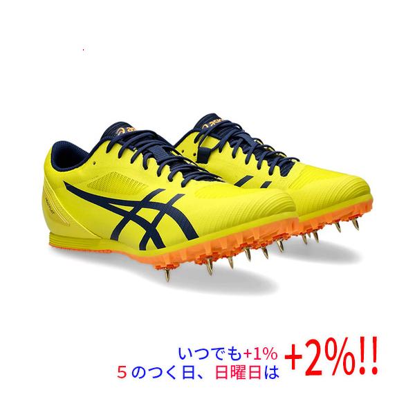 asics アシックス 25.5cm 陸上スパイク HEATFLAT 12 1093A195 ブライトイエロー/ブルーエクスパンス