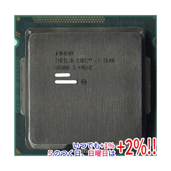 【商品名：】Core i7 2600 3.4GHz LGA1155 SR00B　／　【商品状態：】動作確認済みの中古品です。／／※外箱なし　／　【検索用キーワード：】≪intel インテル CPU バルク≫ Core i7 2600 バルク　／　
