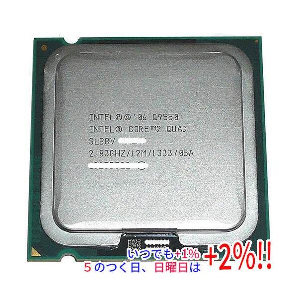 【商品名：】Core 2 Quad Q9550 2.83GHz FSB1333MHz LGA775 45nm SLB8V　／　【商品状態：】動作確認済みの中古品です。。　／　【検索用キーワード：】≪intel インテル Core2 クアッド...