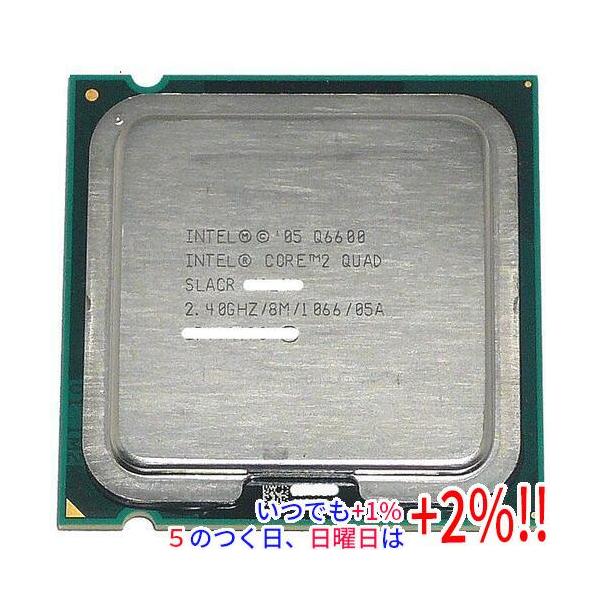 【商品名：】Core 2 Quad Q6600 2.40GHz FSB1066MHz LGA775 8MB SLACR　／　【商品状態：】 動作確認済みの中古品です。／　／　【検索用キーワード：】≪intel インテル Core2Quad ...