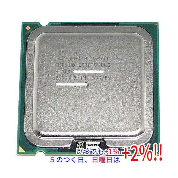 【商品名：】Core 2 Duo E6550 2.33GHz FSB1333MHz LGA775 SLA9X　／　【商品状態：】 動作確認済みの中古品です。／　／　【検索用キーワード：】≪intel インテル Core2Duo core2 ...