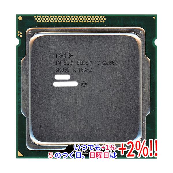 【商品名：】Core i7 2600K 3.4GHz LGA1155 SR00C　／　【商品状態：】動作確認済みの中古品です。／／※外箱なし　／　【検索用キーワード：】≪intel インテル CPU バルク≫ Core i7 2600K バ...