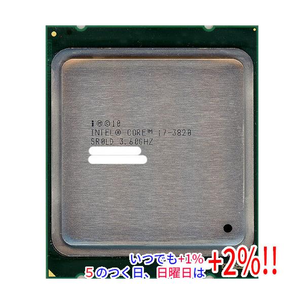 【商品名：】Core i7 3820 3.6GHz LGA2011 SR0LD　／　【商品状態：】動作確認済みの中古品です。／ ※中古品ですので、傷、汚れ等ある場合がございます。　／　【検索用キーワード：】≪intel インテル CPU バ...