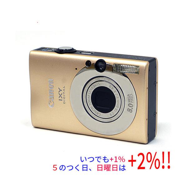 【いつでも+1％！5のつく日と日曜日は+2%！】【爆買】【中古】Canon製 IXY DIGITAL 20IS キャメル 800万画素