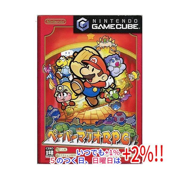 【商品名：】ペーパーマリオRPG ゲームキューブ　／　【商品状態：】開封済みの中古品です。☆ケース・説明書付き！／ ／ ※古い商品ですので、紙パッケージに擦れ、捲れなど時間による劣化等が見られる場合があります。ご理解の上、ご検討お願いいたし...