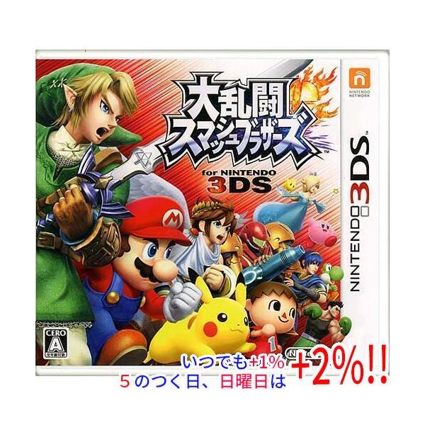 【商品名：】大乱闘スマッシュブラザーズ for ニンテンドー 3DS　／　【商品状態：】開封済みの中古品です。☆ケース・説明書付き！／ ／ ※本商品は、製品の性質上、返品はお受けできませんのでご了承ください。　／　【検索用キーワード：】≪ニ...