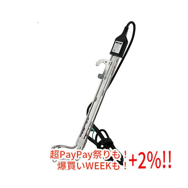 安全・安心。過昇防止センサー付きバケツヒーターです。内装・土木建築現場、アウトドアレジャー等で、バケツの水を温める電熱式ヒーター。温度が一定以上になると電源を切る過昇防止センサー付きで空焚きを防止します。三本脚でバケツの底部にヒーターが接地...