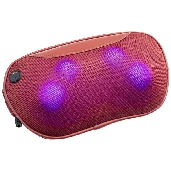 DOCTORAIR 3DマッサージピローSコードレス MP-05-RD レッド : エクセレ