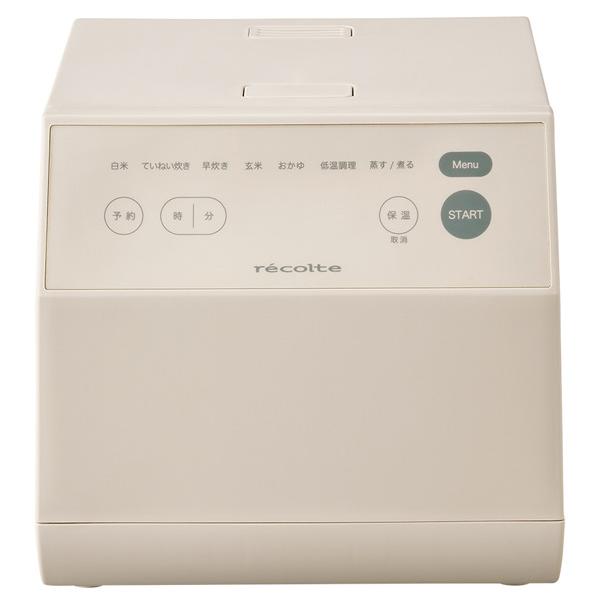 recolte（レコルト） クッキングライスクッカー クリームホワイト