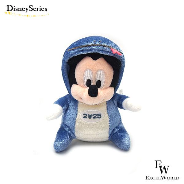 Disney ミッキー 干支 ぬいぐるみバッジ 蛇 2025 バッグチャーム